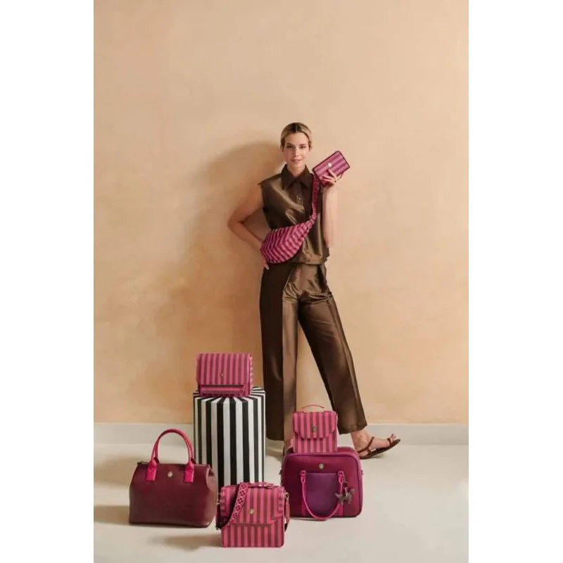 Pip Studio Willow Stripe Pink peněženka, růžová