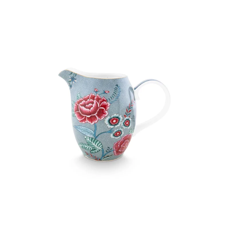 Pip Studio Flower Festival džbán 950ml , modrý
