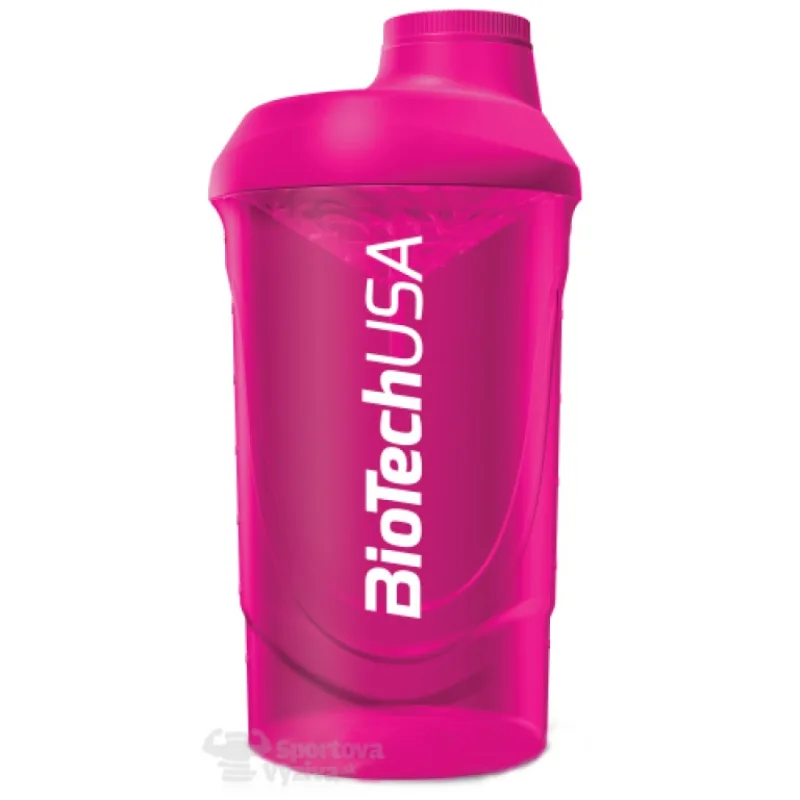 Šejker Wave cyklaménový priesvitný 600 ml - BioTech USA
