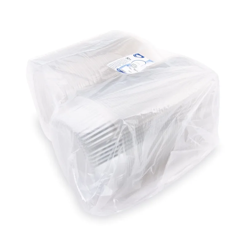 Miska oválná průhledná s víčkem 1500 ml (rPET) [50 ks] (77815)