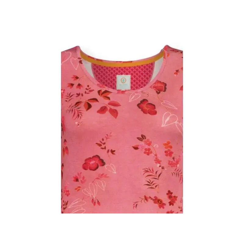 Pip Studio Tilly triko s krátkým rukávem Tokyo Blossom, červené