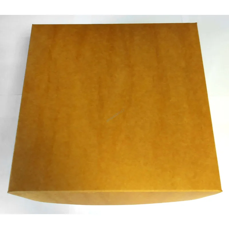 Dortová krabice kraft s motivem 22 x 22 x 9 cm [1 ks] (71705.24-E11A)