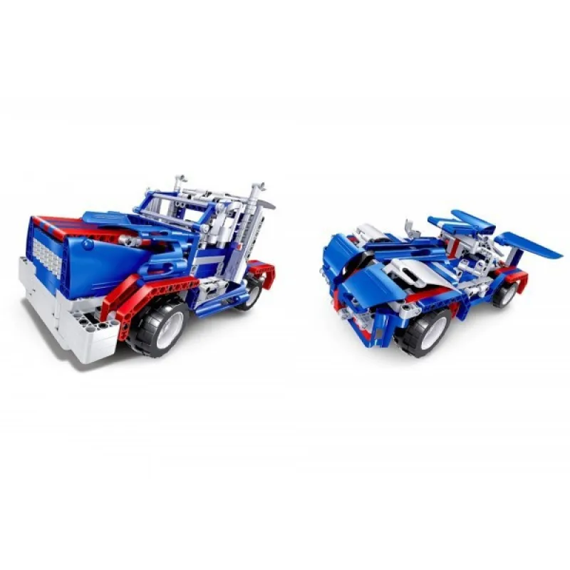 Teknotoys RC kamion a sporťák Mechanical Master 2v1 fialová