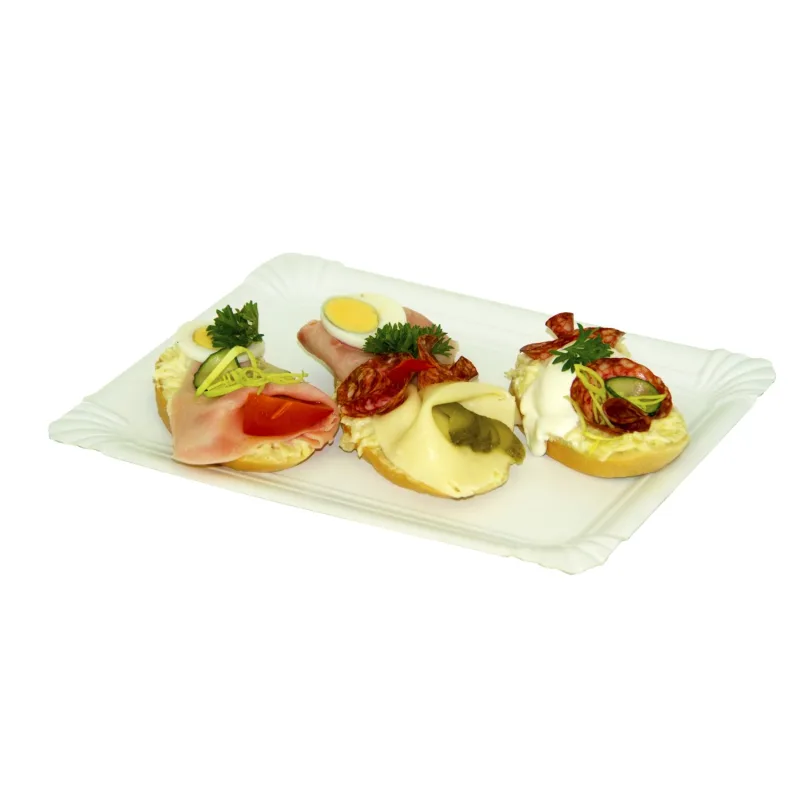 Papírové tácky 16 x 23 cm (č.5) RECY [250 ks] (71124 - 4B)