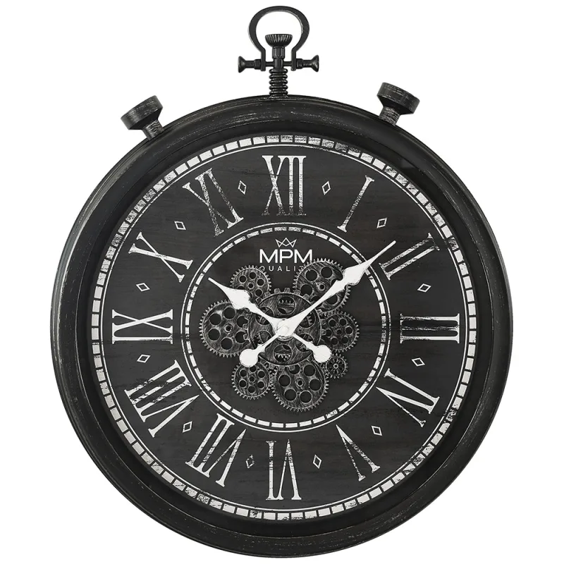 MPM Velké designové nástěnné hodiny v populárním vintage stylu E01.4326.90