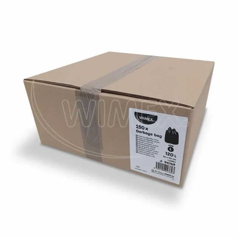 Pytle na odpadky multipack (LDPE) černý 70 x 110 cm 120L [10 x 25 ks] (94769)