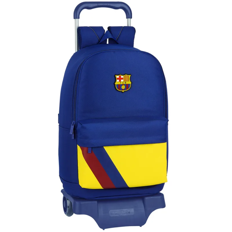 FC Barcelona ruksak / batoh modro-žltý na kolieskach - SKLADOM