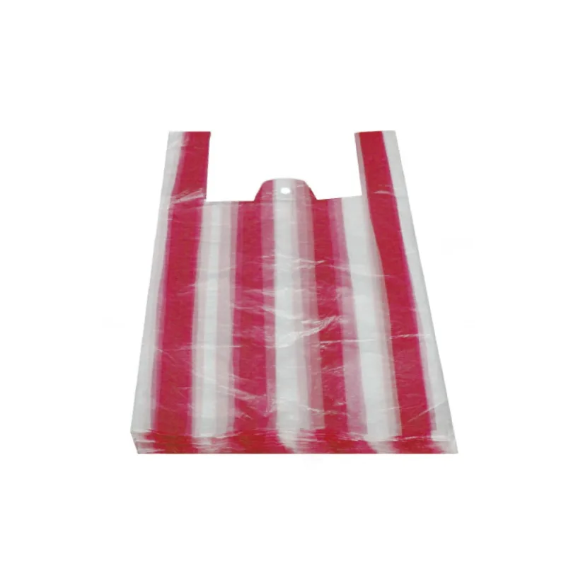 Tašky 4 kg (HDPE) pruhované 24+11 x 44 cm [100 ks] (68409-10A)