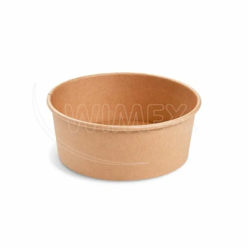 Papírové misky kulaté nepromastitelné kraft Ø150mm x 62mm, 750 ml [50 ks] (82707)