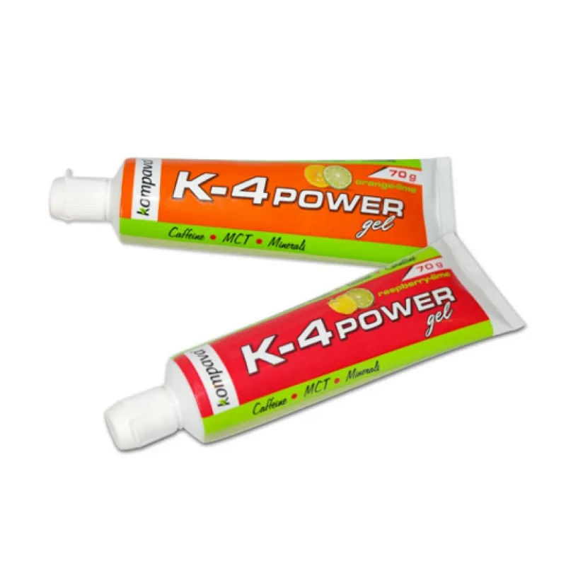 K4 Power Gel 70 g - Kompava Príchuť: Malina - Limetka