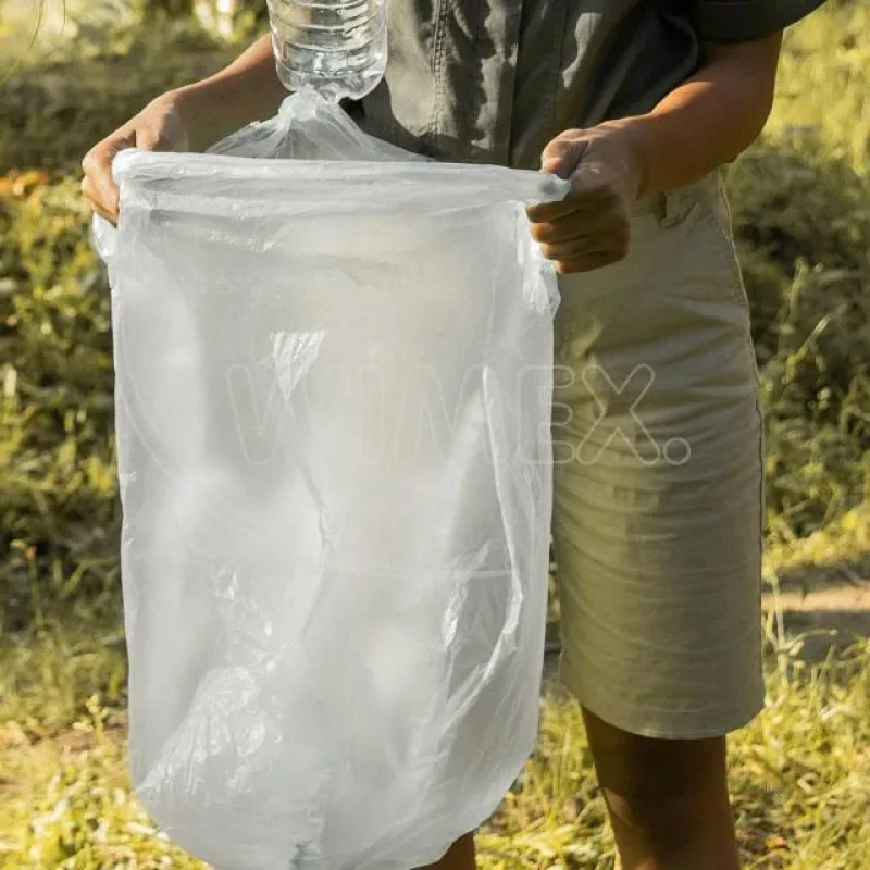 Sáčky do koše (HDPE) silné průhledné 60 x 72 cm 60L `L` [20 ks] (69495)
