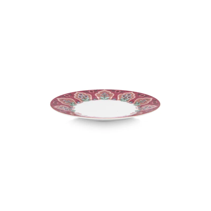 Pip Studio Flower Festival Oriental sada 4 kusů talířů Ø21cm, růžová