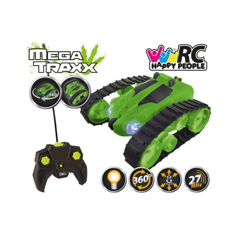 BAZAR-RC Mega-Traxx vesmírné průzkumné pásové vozidlo 16 cm zelené