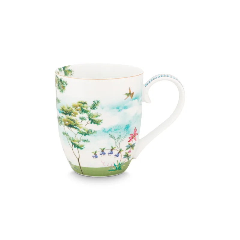 Pip Studio Jolie sada 2 ks hrnků XL 440ml, bílý