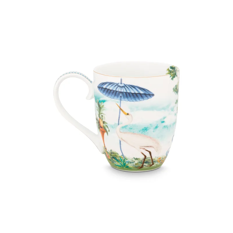 Pip Studio Jolie sada 2 ks hrnků XL 440ml, bílý