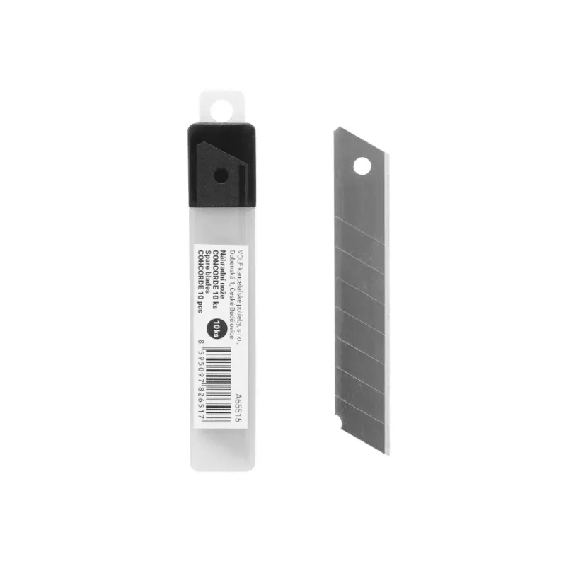 Náhradní břity pro odlamovací nože CONCORDE 10ks, 18mm /velké/ (A65515 - CH1B)