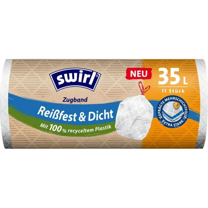 Vrecia Swirl, na odpad, zaťahovacie, biele, 35 lit., bal. 11 ks