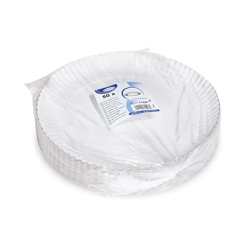 Papírové talíře hluboké Ø 26 cm RECY [50 ks] (71426)