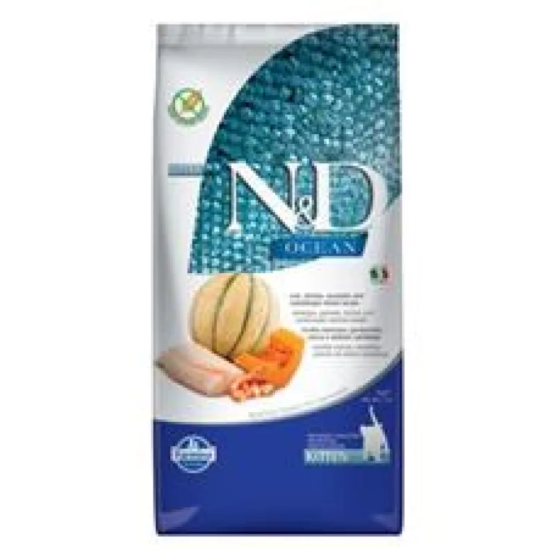 N&D OCEAN CAT Kitten Cod & Shrimp & Pumpkin&Melon 2 x 5 kg
