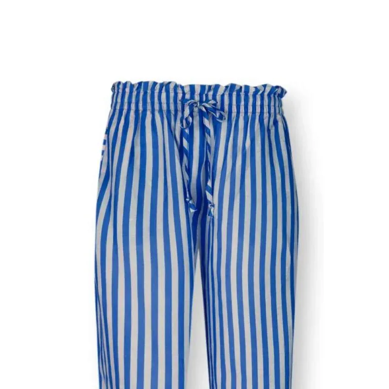 Pip Studio Bernice dlouhé kalhoty Sumo Stripe, modré