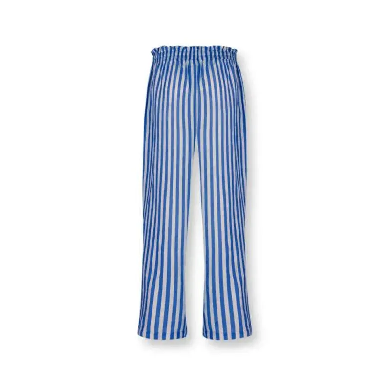 Pip Studio Bernice dlouhé kalhoty Sumo Stripe, modré