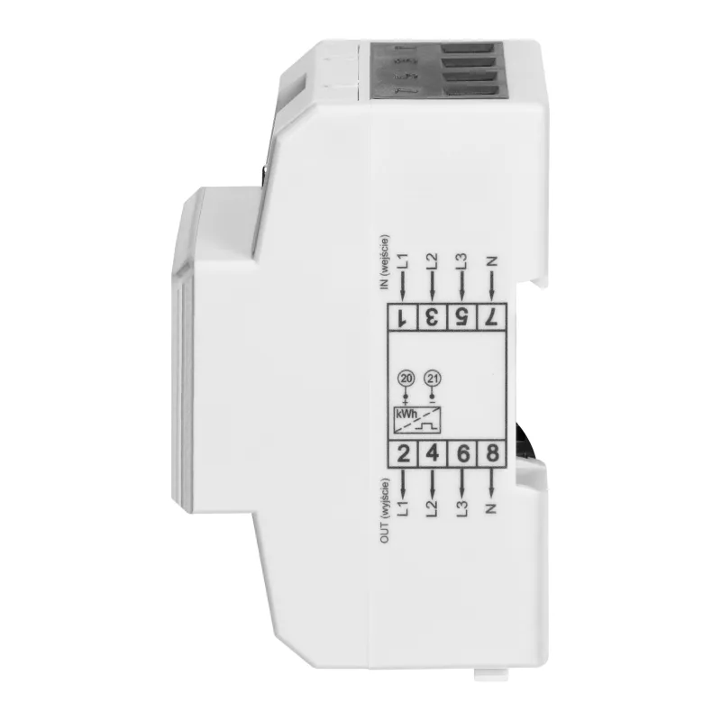 Elektromer trojfázový obojsmerný na DIN lištu ORNO OR-WE-531 0,25-80A MID reset
