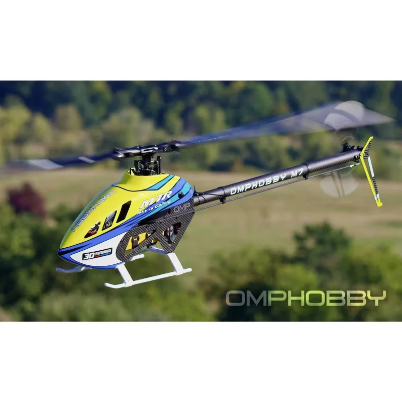 OMP M7R kits+blade+motor+ESC+Bt modul-žlutá