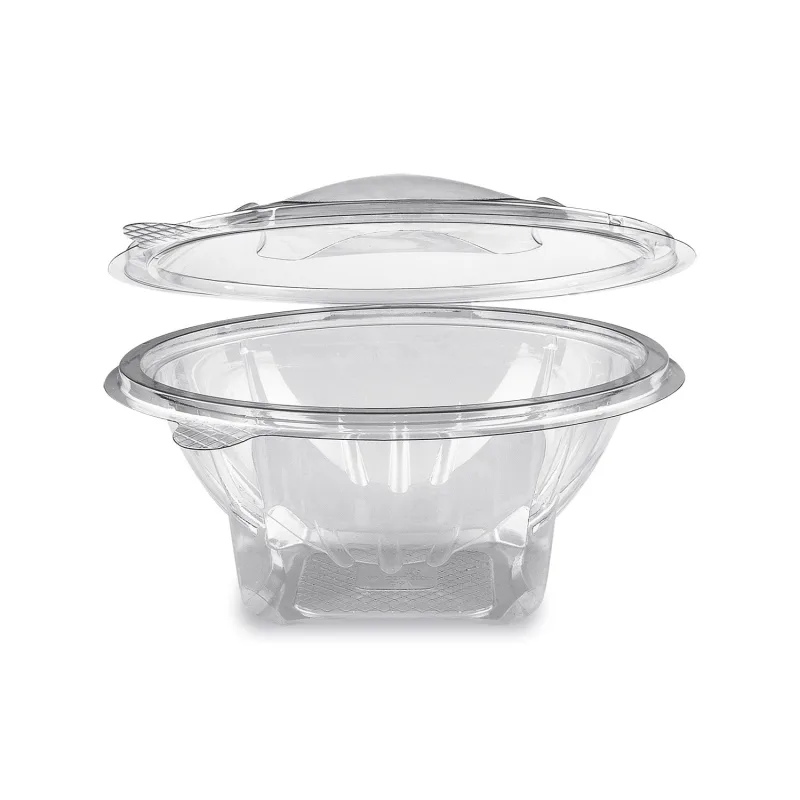 Miska kulatá průhledná s víčkem 750 ml (rPET) [50 ks] (77907)