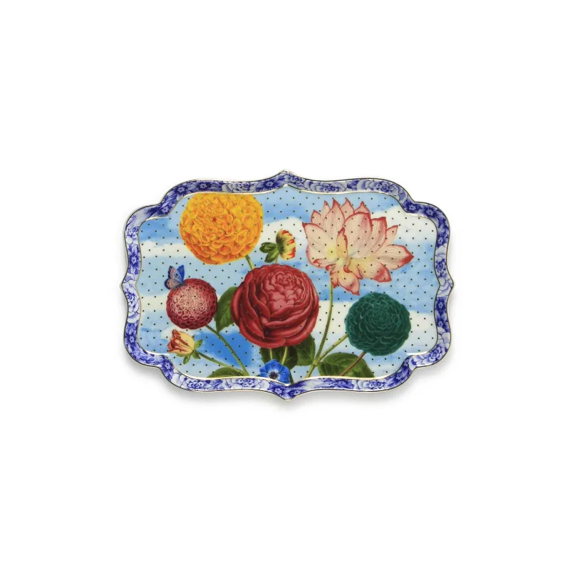 Pip Studio Royal Multi porcelánový tác 26x18cm, barevný