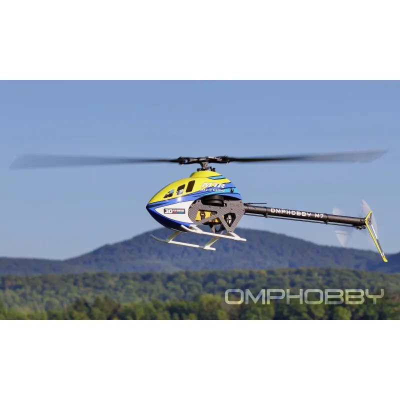 OMP M7R kits+blade+motor+ESC+Bt modul-růžová