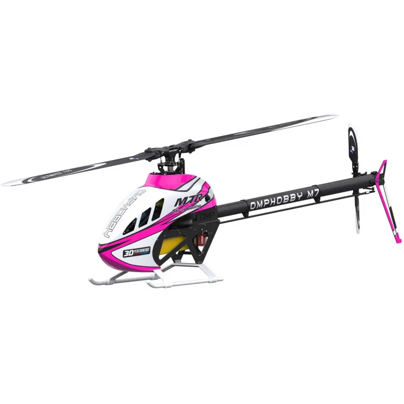 OMP M7R kits+blade+motor+ESC+Bt modul-růžová