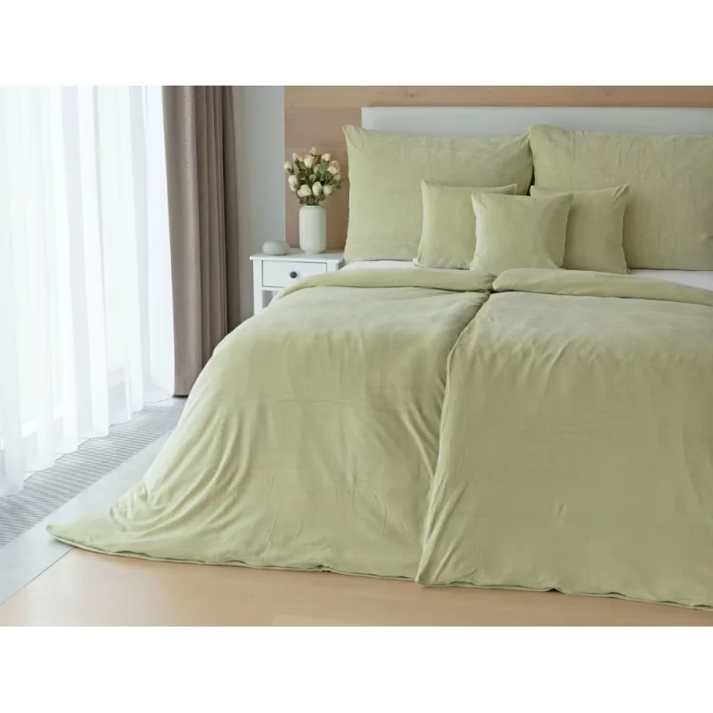 Matějovský Obliečky Bavlnený mikroplyš PREMIUM MÄTOVÝ 140x220/70x90 cm