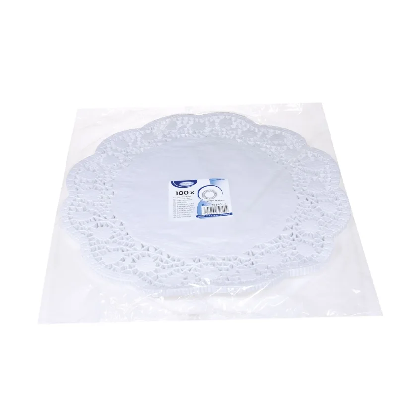 Dekorativní krajky kulaté Ø 40 cm [100 ks] (72340)