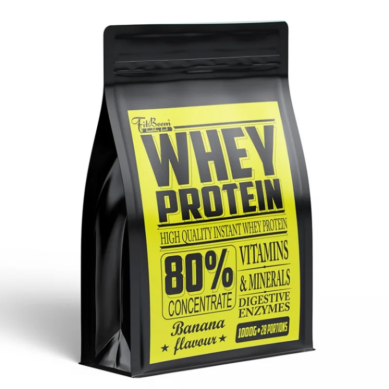 WHEY PROTEIN 80% 1000 g - FitBoom Príchuť: Kokos