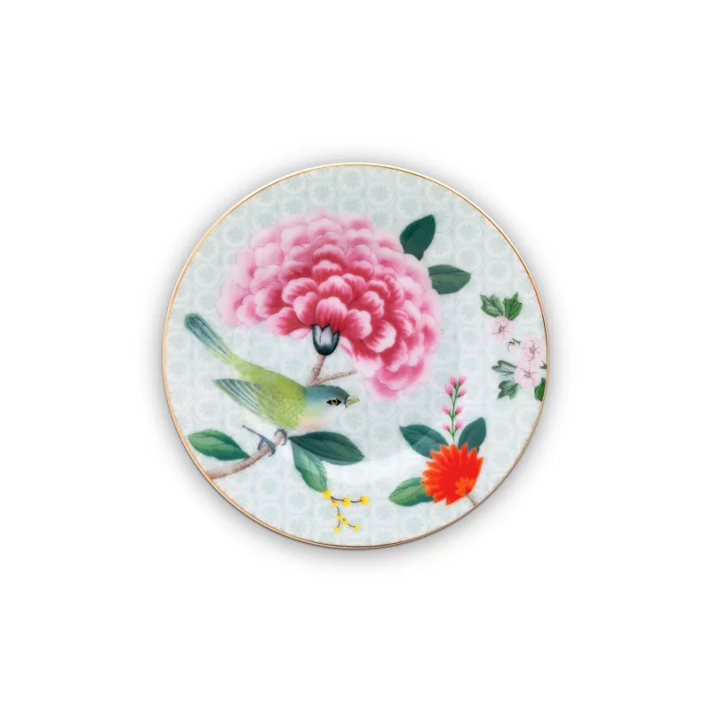 Pip Studio Blushing Birds, talíř, průměr 12cm, bílý