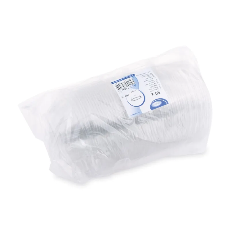 Salátová miska průhledná 500 ml (PET) [50 ks] (74355)