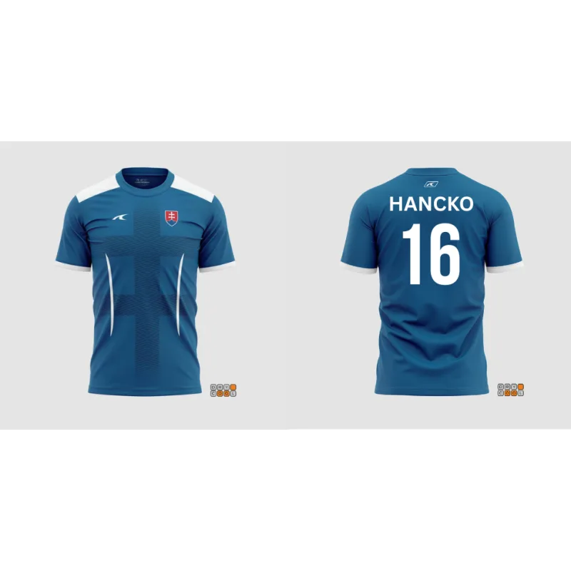 Futbalový dres Slovensko / Slovakia Dávid Hancko modrý pánsky