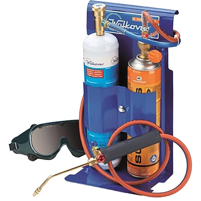 Sada na zváranie KEMPER 555D, prenosný mini autogen, 1x kartuš PB SUPERGAS 600 ml (330 g), 1x kyslík 110 bar
