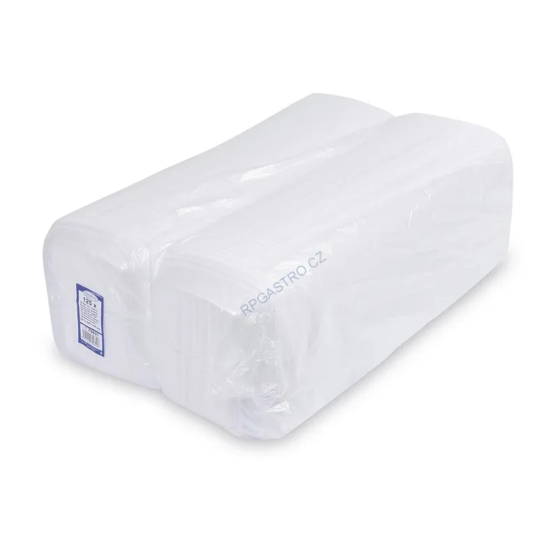 NEPOSÍLÁME - Menu box nedělený bílý 245 x 195 x 70 mm [125 ks] Pouze osobní odběr (75631VLO - E12A)
