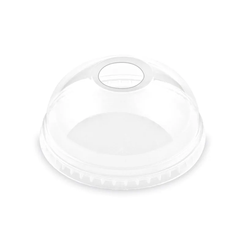 Víčko vypouklé s otvorem pro PET kelímky Ø 95 mm [50 ks] (76196 - E64)