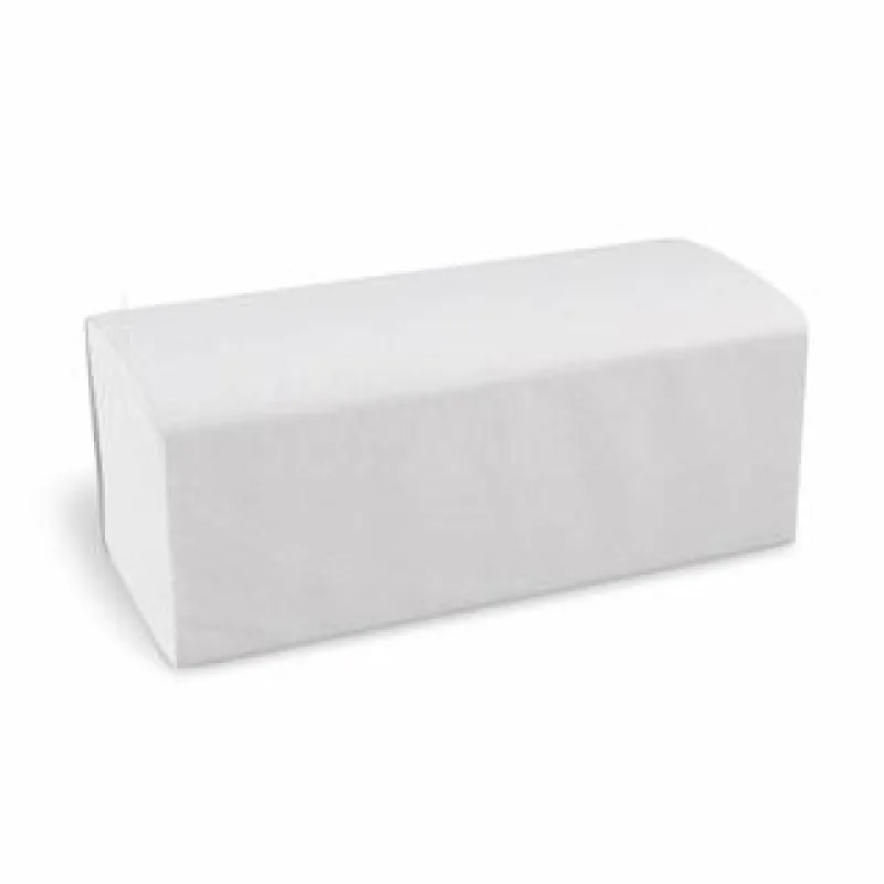 Papírové ručníky skládané ZZ "V" 2-vrstvé 24 x 21 cm bílé [200 ks] (60040.1)