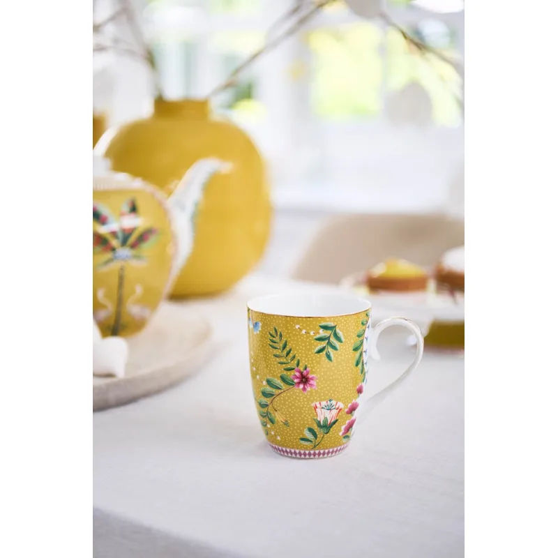 Pip Studio La Majorelle sada 2 hrnků 350ml, žlutá
