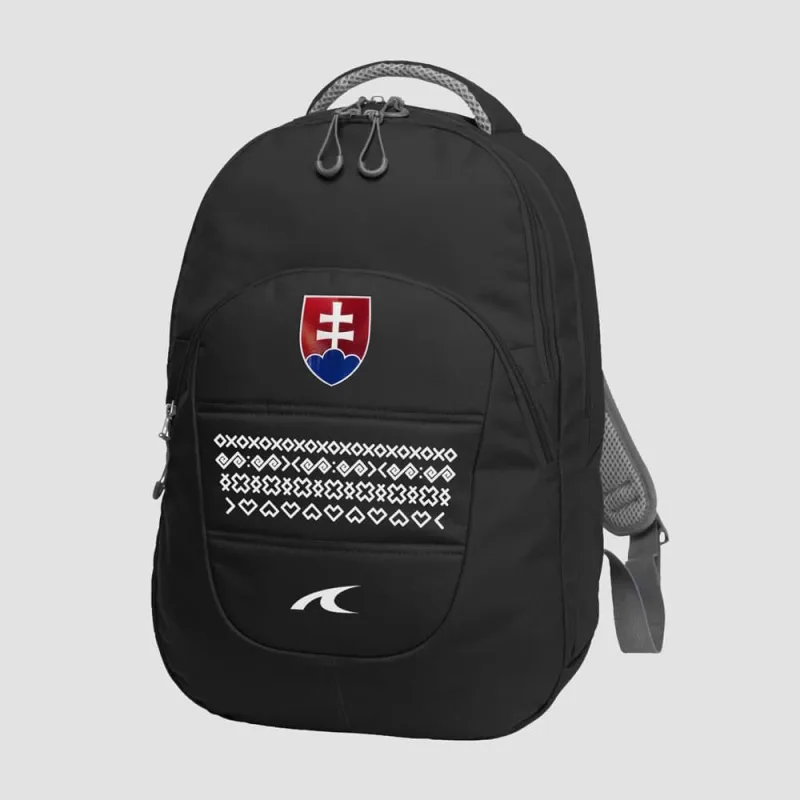Slovensko Čičmany batoh / ruksak čierny