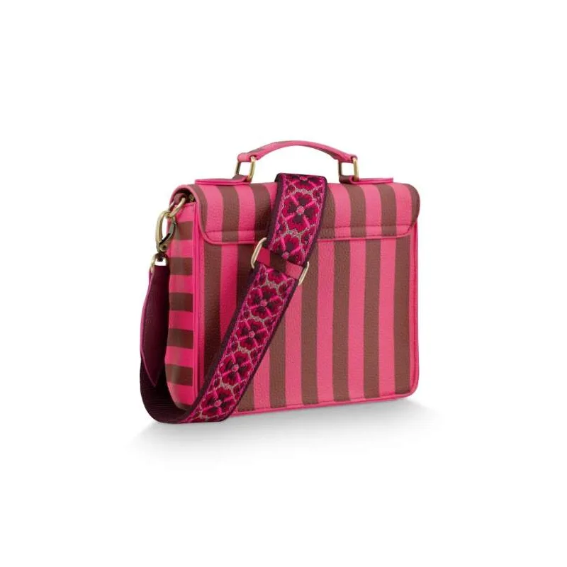 Pip Studio Frances Stripe Cross Body kabelka, růžová