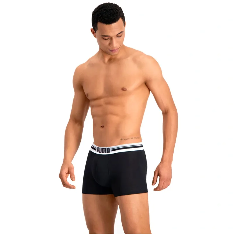 Puma Placed Logo 906519 03 Boxer 2 Pack Black