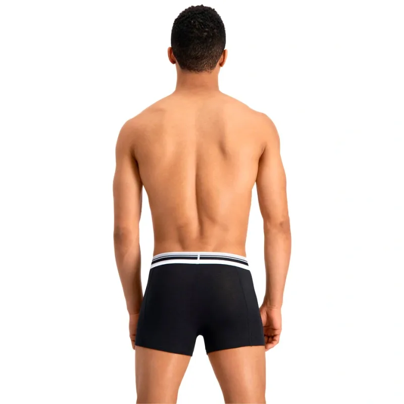 Puma Placed Logo 906519 03 Boxer 2 Pack Black
