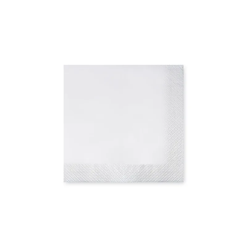 Ubrousky 3-vrstvé 24 x 24 cm bílé [200 ks] (87200)