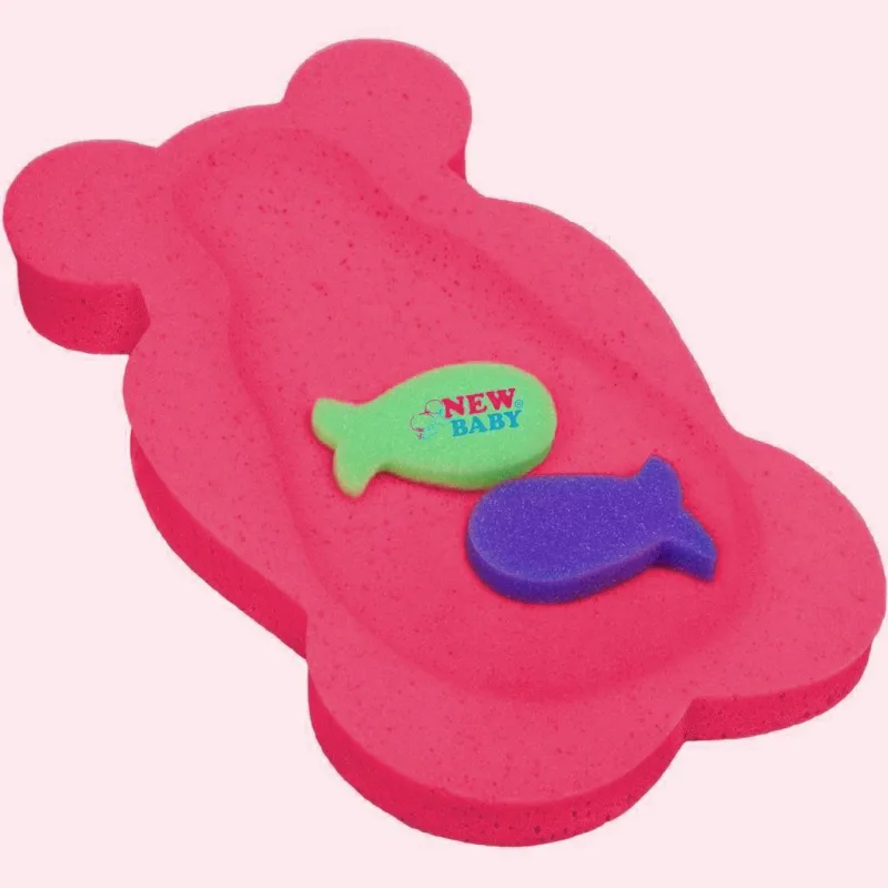 Penová podložka maxi New Baby BASIC medveď červená