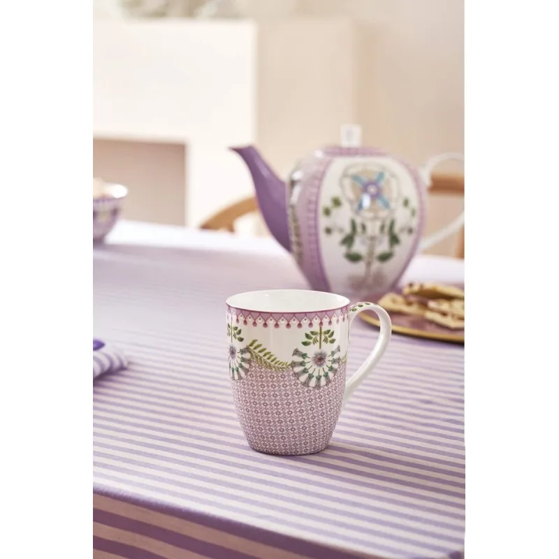 Pip Studio Lily & Lotus hrnek 350ml, lila