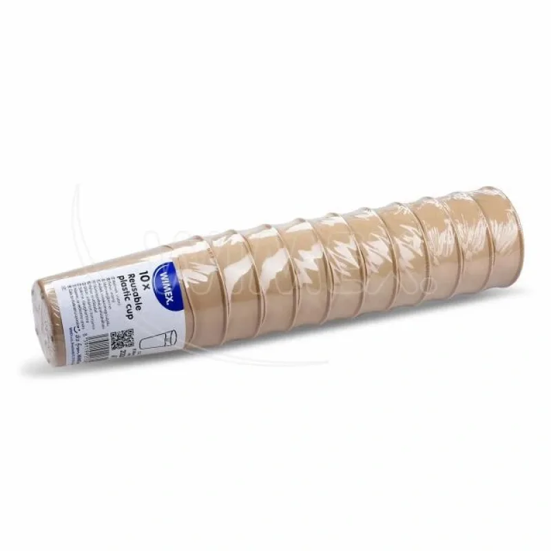 Kelímek vratný krémový 0,3 l (PP) [10 ks] (21330)